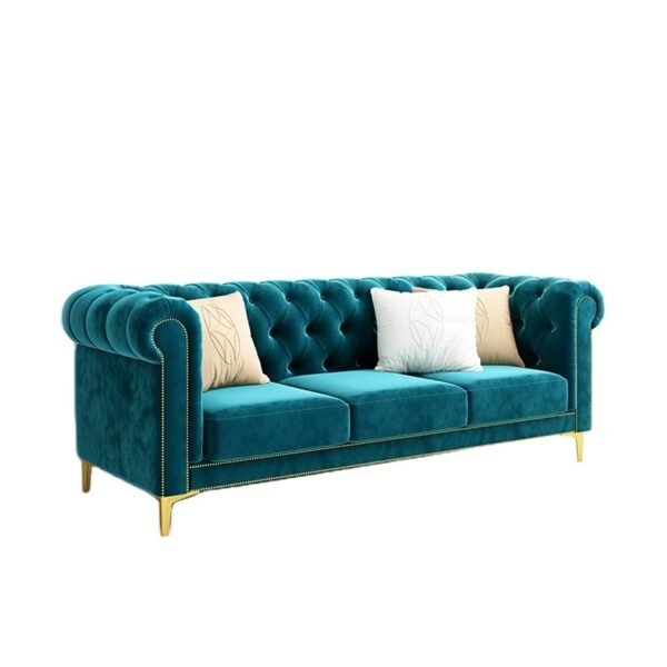 living room velvet sofa set