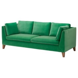 Green three seater sofa 224